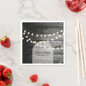 Moderne Rustic Black Wood Gold Lights Bigding Servet (Insitu)