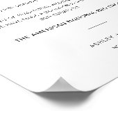 moderne rustic bruiloft in Lieu van het teken van  Poster (Hoek)