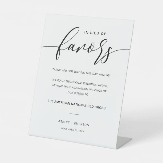 moderne rustic bruiloft in Lieu van het teken van  Reclamebord Met Voetstuk (Voorkant)