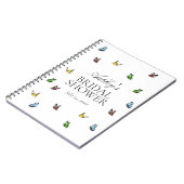 Moderne Rustic Butterfly Summer Vrijgezellenfeest  Notitieboek (Linkerzijde)