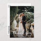 Moderne Rustic Calligraphy Script Weddenschap Beda Briefkaart (Voorkant / Achterkant)