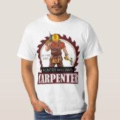 Moderne Rustic Carpenter Tools Woodwork T-shirt (Voorkant)