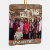 Moderne Rustic Custom 2-foto's Keramisch Ornament (Rechts)