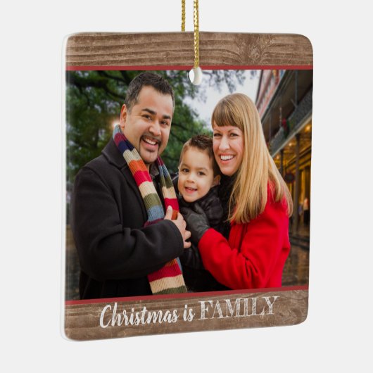 Moderne Rustic Custom 2-foto's Keramisch Ornament (Rechts)