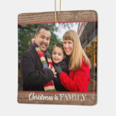 Moderne Rustic Custom 2-foto's Keramisch Ornament (Links)