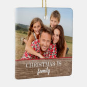 Moderne Rustic Custom 2-side reeks - Kerstmis met  Keramisch Ornament (Rechts)