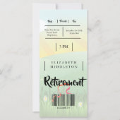 Moderne Rustic Festival Retirement Party (Achterkant)