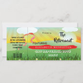 Moderne Rustic Festival Retirement Party (Voorkant)