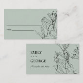 MODERNE RUSTIC GRAY LINE DRAADPLEEGKAARTEN VISITEKAARTJE (Voorkant / Achterkant)