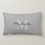 Moderne rustic Gray-naam voor persoonlijk monogram Kussen<br><div class="desc">Moderne rustic Gray,  persoonlijk monogram,  Pillow.
U kunt het personaliseren en uw eigen naam en monogram toevoegen.</div>