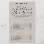 Moderne Rustic Grey Vrijgezellenfeest Game PRINED (Voorkant)