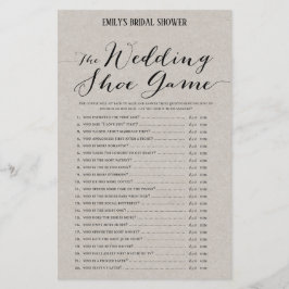 Moderne Rustic Grey Vrijgezellenfeest Game PRINED