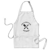 Moderne Rustic GRILLMASTER Custom Cool Standaard Schort (Voorkant)