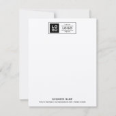 Moderne Rustic Kraft Black - Aangepaste zakelijke  Notitiekaartje (Voorkant)