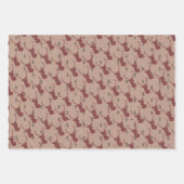 Moderne Rustic Kraft Black White - kerstcadeau Inpakpapier Vel (Voorkant)