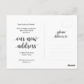 Moderne Rustic, onze nieuwe adresaankondiging Briefkaart (Achterkant)