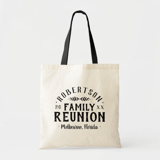 Moderne Rustic Personal Reunion Canvas tas (Voorkant)