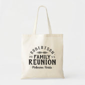 Moderne Rustic Personal Reunion Canvas tas (Voorkant)