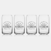 Moderne Rustic persoonlijke gezinshereniging Blikvorm Glas (Voorkant)