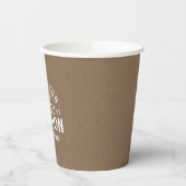 Moderne Rustic persoonlijke gezinshereniging Papieren Bekers (Links)