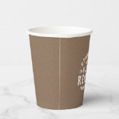 Moderne Rustic persoonlijke gezinshereniging Papieren Bekers (Rechts)