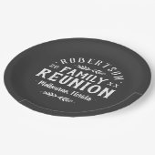 Moderne Rustic persoonlijke gezinshereniging Papieren Bordje (Gekanteld)