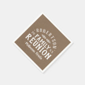 Moderne Rustic persoonlijke gezinshereniging Servetten (Hoek)