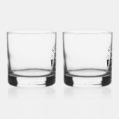 Moderne Rustic persoonlijke gezinshereniging Whisky Glas (Rechts)