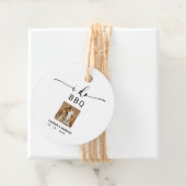 Moderne Rustic Photo I Do BBQ Bedankjes Labels (In situ)