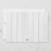 Moderne Rustic Pine Tree Farmhouse-kerstfoto Feestdagenkaart (Achterkant)