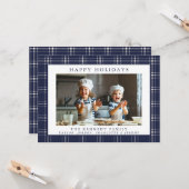 Moderne Rustic Plays Family Kaart voor Kerstmis me (Voorkant / Achterkant in situ)