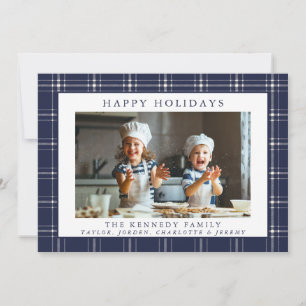 Moderne Rustic Plays Family Kaart voor Kerstmis me