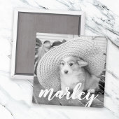 Moderne Rustic Simple Custom Pet-foto Magneet