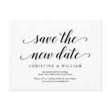 Moderne Rustic Sla de nieuwe datum op, nodigt uit 