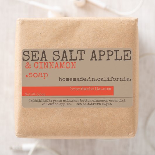 Moderne Rustic  Stijlzeepverpakking Etiket (Insitu)