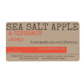 Moderne Rustic  Stijlzeepverpakking Etiket (Voorkant)