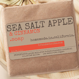 Moderne Rustic  Stijlzeepverpakking Etiket