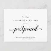 Moderne Rustic, Uitnodiging huwelijk uitgesteld (Voorkant)