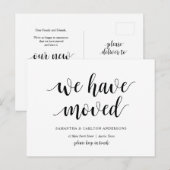 Moderne Rustic, we zijn verhuisd, we richten aanko Briefkaart (Voorkant / Achterkant)