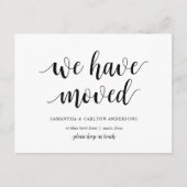 Moderne Rustic, we zijn verhuisd, we richten aanko Briefkaart (Voorkant)