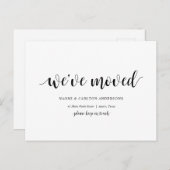 Moderne Rustic, we zijn verhuisd, we richten aanko Briefkaart (Voorkant / Achterkant)