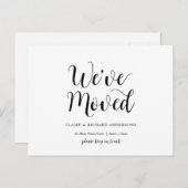 Moderne Rustic, we zijn verhuisd, we richten de aa Briefkaart (Voorkant / Achterkant)