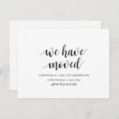 Moderne Rustic, we zijn verhuisd, we richten de aa Briefkaart (Voorkant / Achterkant)