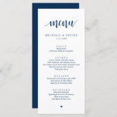 Moderne Rustic Weddenschap-menu Menu (Voorkant / Achterkant)
