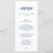 Moderne Rustic Weddenschap-menu Menu (Voorkant)
