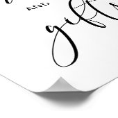 Moderne Rustic Weddenschappen en cadeautjes voor t Poster (Hoek)