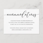 Moderne Rustic Wedding Accommodations Voeg Kaart t (Voorkant)