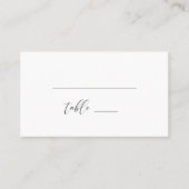 Moderne Rustic Wedding Folded Place Card Plaatskaartje (Voorkant)