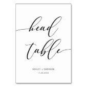 Moderne Rustic Wedding Table Number Kaart (Voorkant)