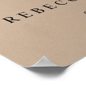 Moderne Rustic, Welkom bij het Proefhuwelijksdiner Poster (Hoek)